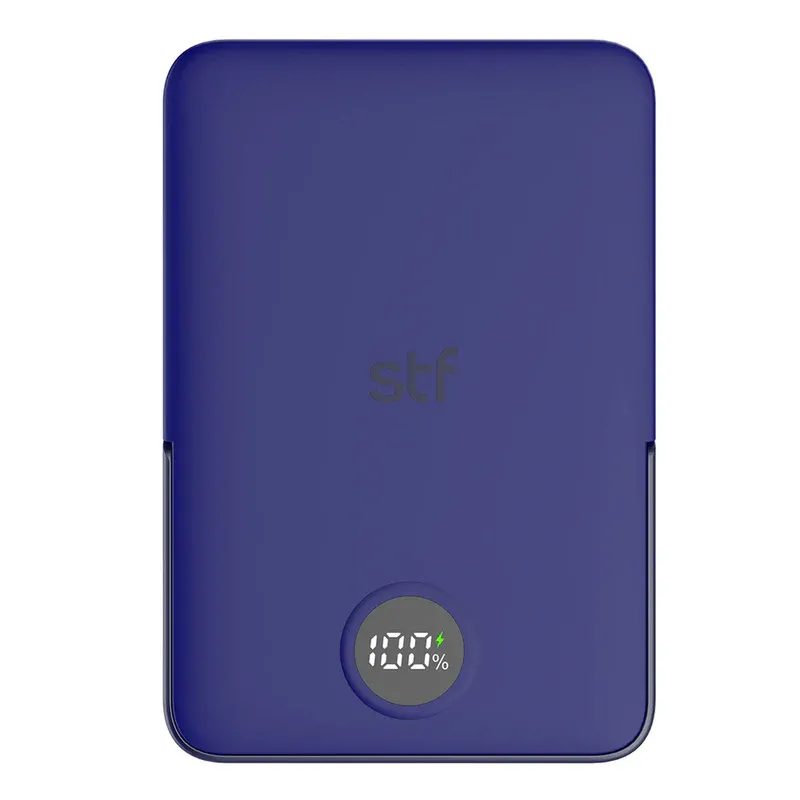 Batería Power Bank Portátil STF 10 000 mAh 20W Carga Magnética Azul